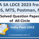 PA SA LDCE 2023 Question Paper with Answer Key from GDS, MTS, Postman, MG