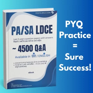 PA SA LDCE 5 Years PYQ with Answers of all Circle– Hindi & English