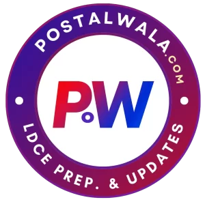 Postalwala - LDCE Online Classes, India Post Updates, Quiz & Study Materials.