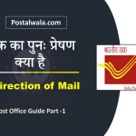 डाक का पुनः प्रेषण क्या है (Redirection of Mail in India Post): Process, Charges